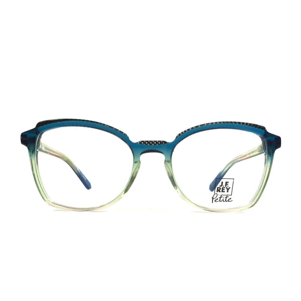J.F. Rey Petite Eyeglasses Frames PA102 2040 Gradient Blue Green Black 50-18-140